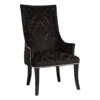Providence Chatham Damask Velvet Accent Chair, Black -Family Home Furn Store providence chatham damask velvet accent chair black