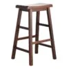 Providence Dark Oak Saddle Backless Barstool, 29" -Family Home Furn Store providence dark oak saddle backless barstool 29