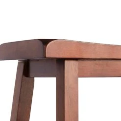 Providence Dark Oak Saddle Counter Stool, 24" 10 Providence Dark Oak Saddle Counter Stool, 24" -Family Home Furn Store providence dark oak saddle counter stool 24 3