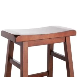 Providence Dark Oak Saddle Counter Stool, 24" 11 Providence Dark Oak Saddle Counter Stool, 24" -Family Home Furn Store providence dark oak saddle counter stool 24 4