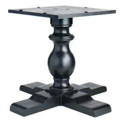 Providence Evening Mist Black Cylinder Table Pedestal, Top & Base Sold Separately -Family Home Furn Store providence evening mist black cylinder table pedestal top base sold separately 3