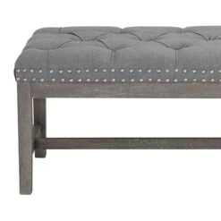 Providence Ferdinand Bench, Grey -Family Home Furn Store providence ferdinand bench grey 2