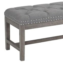 Providence Ferdinand Bench, Grey -Family Home Furn Store providence ferdinand bench grey 3