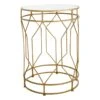 Providence Gold Metal Quatrefoil Nesting Table, Large -Family Home Furn Store providence gold metal quatrefoil nesting table large