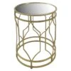 Providence Gold Quatrefoil Table With Mirror-Top, Large -Family Home Furn Store providence gold quatrefoil table with mirror top large