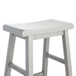 Providence Grey Saddle Backless Barstool, 29" -Family Home Furn Store providence grey saddle backless barstool 29 2