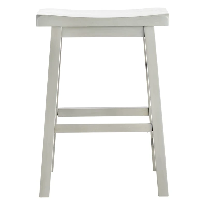 Providence Grey Saddle Backless Counter Stool, 24" 4 Providence Grey Saddle Backless Counter Stool, 24" - Image 2