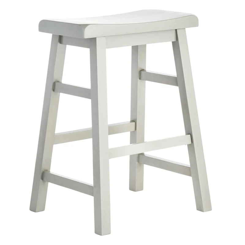 Providence Grey Saddle Backless Counter Stool, 24" 3 Providence Grey Saddle Backless Counter Stool, 24"