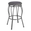 Providence Joseph Light Grey Backless Barstool, 29" 2 Providence Joseph Light Grey Backless Barstool, 29" -Family Home Furn Store providence joseph light grey backless barstool 29