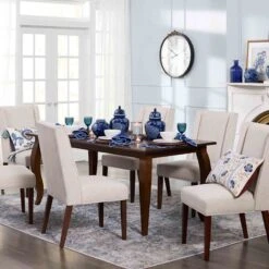 Providence Kessler Wingback Dining Chair, Natural -Family Home Furn Store providence kessler wingback dining chair natural 4