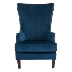 Providence Kori Accent Chair, Navy -Family Home Furn Store providence kori accent chair navy 2
