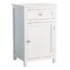 Providence Layne 1-Drawer 1-Door White Cabinet -Family Home Furn Store providence layne 1 drawer 1 door white cabinet