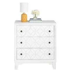 Providence Lorie White 3-Drawer Cabinet -Family Home Furn Store providence lorie white 3 drawer cabinet 4