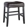 Providence Madison Black Faux Leather Counter Stool, 24" -Family Home Furn Store providence madison black faux leather counter stool 24