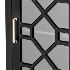 Providence Merrick Black 1-Door Cabinet -Family Home Furn Store providence merrick black 1 door cabinet 3