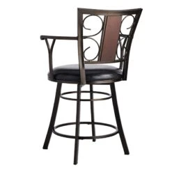 Providence Naomi Counter Stool, Brown -Family Home Furn Store providence naomi counter stool brown 1