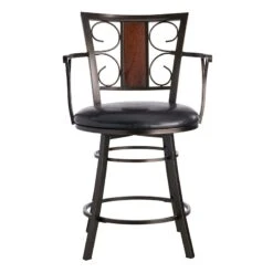 Providence Naomi Counter Stool, Brown -Family Home Furn Store providence naomi counter stool brown 2
