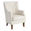 Providence Norfolk White Tufted Accent Chair -Family Home Furn Store providence norfolk white tufted accent chair