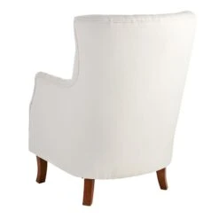Providence Norfolk White Tufted Accent Chair -Family Home Furn Store providence norfolk white tufted accent chair 2