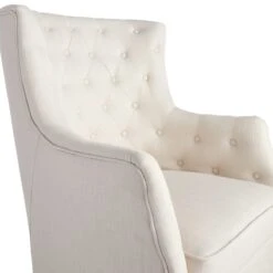 Providence Norfolk White Tufted Accent Chair -Family Home Furn Store providence norfolk white tufted accent chair 4
