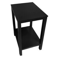 Providence Pratt Black Square Accent Table, 25" -Family Home Furn Store providence pratt black square accent table 25 5