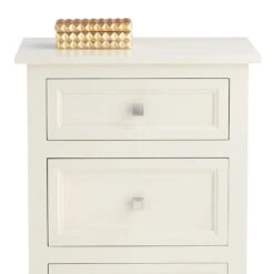 Providence Rachel White 3-Drawer Wood Cabinet -Family Home Furn Store providence rachel white 3 drawer wood cabinet 3