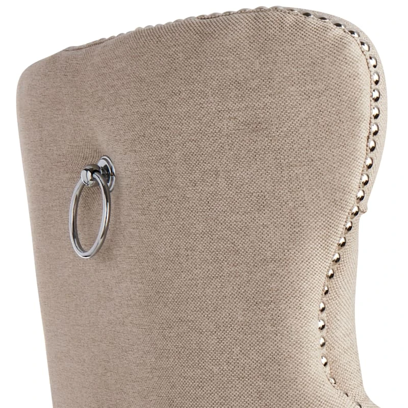 Providence Ring Back Barstool, Linen 6 Providence Ring Back Barstool, Linen - Image 4