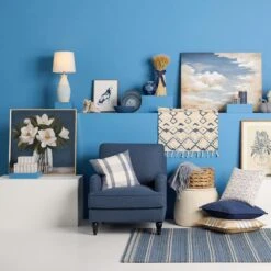 Providence Rogan Armchair, Navy -Family Home Furn Store providence rogan armchair navy 5