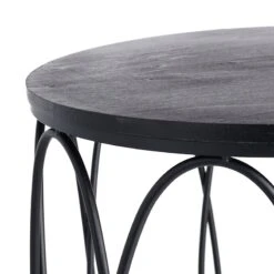 Providence Round Wood Top With Oval Metal Table, Large 10 Providence Round Wood Top With Oval Metal Table, Large -Family Home Furn Store providence round wood top with oval metal table large 3