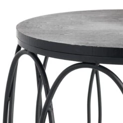 Providence Round Wood Top With Oval Metal Table, Small 9 Providence Round Wood Top With Oval Metal Table, Small -Family Home Furn Store providence round wood top with oval metal table small 2