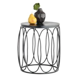 Providence Round Wood Top With Oval Metal Table, Small 11 Providence Round Wood Top With Oval Metal Table, Small -Family Home Furn Store providence round wood top with oval metal table small 4