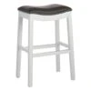 Providence Rylan Backless Barstool, White -Family Home Furn Store providence rylan backless barstool white