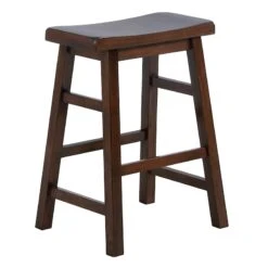 Providence Saddle Counter Stool, Walnut