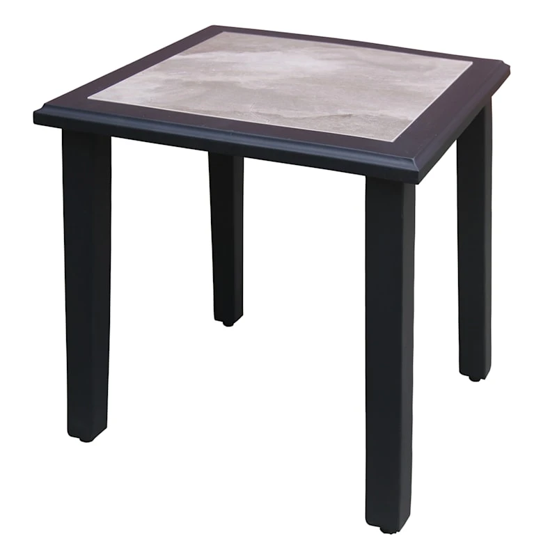 Providence Savannah Black Steel Outdoor Chat End Table 3 Providence Savannah Black Steel Outdoor Chat End Table