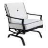 Providence Savannah Black & White Outdoor Motion Chair -Family Home Furn Store providence savannah black white outdoor motion chair