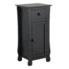 Providence Theodore Black 1-Drawer Cabinet End Table, 29" -Family Home Furn Store providence theodore black 1 drawer cabinet end table 29
