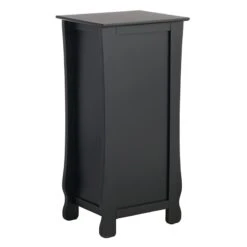 Providence Theodore Black 1-Drawer Cabinet End Table, 29" -Family Home Furn Store providence theodore black 1 drawer cabinet end table 29 4
