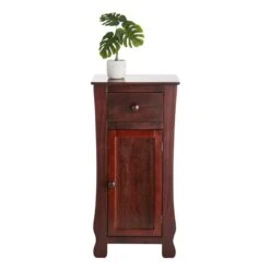 Providence Theodore Dark Brown 1-Drawer Cabinet End Table, 29" -Family Home Furn Store providence theodore dark brown 1 drawer cabinet end table 29 2