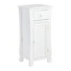 Providence Theodore White 1-Drawer Cabinet End Table, 29" -Family Home Furn Store providence theodore white 1 drawer cabinet end table 29