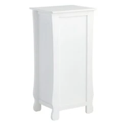 Providence Theodore White 1-Drawer Cabinet End Table, 29" -Family Home Furn Store providence theodore white 1 drawer cabinet end table 29 4