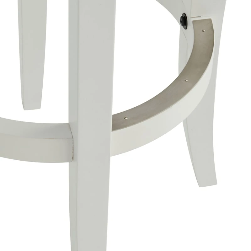Providence Victoria Backless Barstool, White 5 Providence Victoria Backless Barstool, White - Image 3
