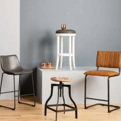 Providence Victoria Backless Barstool, White 11 Providence Victoria Backless Barstool, White -Family Home Furn Store providence victoria backless barstool white 4