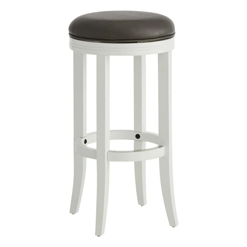 Providence Victoria Backless Barstool, White 3 Providence Victoria Backless Barstool, White