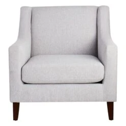 Providence Wells Accent Chair, Light Grey -Family Home Furn Store providence wells accent chair light grey 2