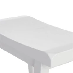 Providence White Saddle Backless Barstool, 29" -Family Home Furn Store providence white saddle backless barstool 29 3