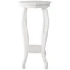 Providence White Wood Octagon Top Plant Stand -Family Home Furn Store providence white wood octagon top plant stand