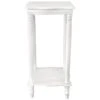 Providence White Wood Square Plant Stand, 24" -Family Home Furn Store providence white wood square plant stand 24
