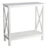 Providence White Xavier Console End Table, 30" 2 Providence White Xavier Console End Table, 30" -Family Home Furn Store providence white xavier console end table 30