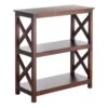 Providence Xavier 3-Tier Brown Bookshelf, 29" -Family Home Furn Store providence xavier 3 tier brown bookshelf 29