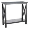 Providence Xavier Black Console Table, 30" 1 Providence Xavier Black Console Table, 30" -Family Home Furn Store providence xavier black console table 30